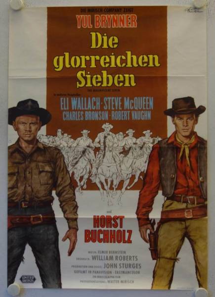The Magnificent Seven original release german movie poster